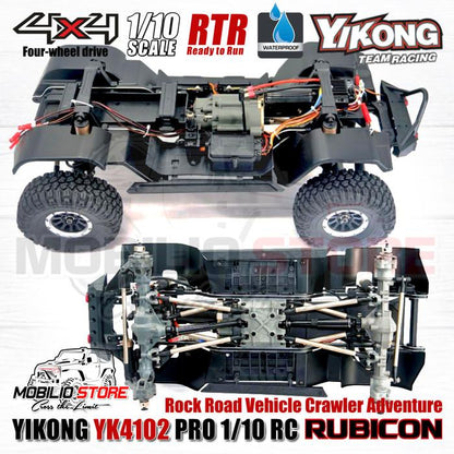 Yikong YK4102 Pro 1/10 RC Rock Road Vehicle Crawler Adventure RTR