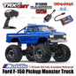 Traxxas 98044-1 TRX-4MT Ford F-150 Ranger XLT Pickup Monster Truck Bigfoot Skala 1/18 4X4 RTR Rakitan Lengkap Tahan Air TRX4MT Tanpa Klip
