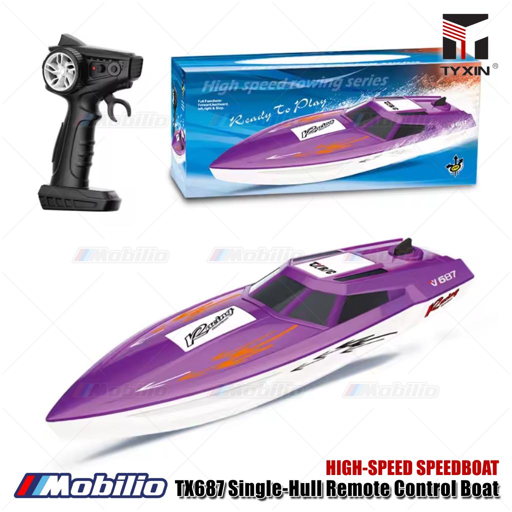 High-Speedboat TX687 Single-Hull | TX688 Catamaran Remote Control RC Boat Dual Motor 2.4GHz RTR