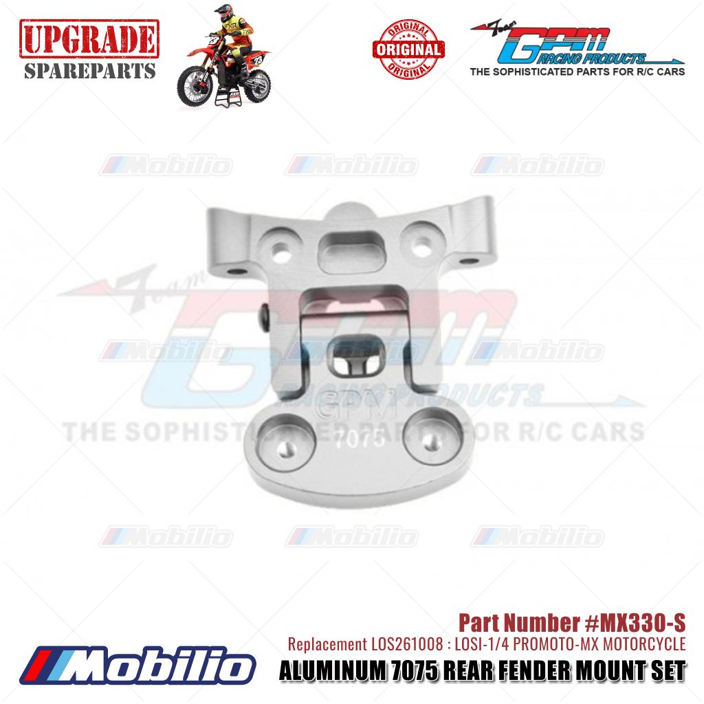 GPM Part #MX330 Aluminum 7075 Rear Fender Mount Set #LOS261008 Losi 1/4 Promoto MX Motorcycle