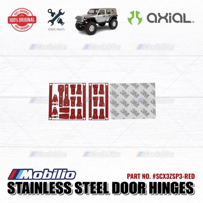 GPM Part #SCX3ZSP3 Stainless Steel Door Hinges for Axial SCX10 III Wrangler
