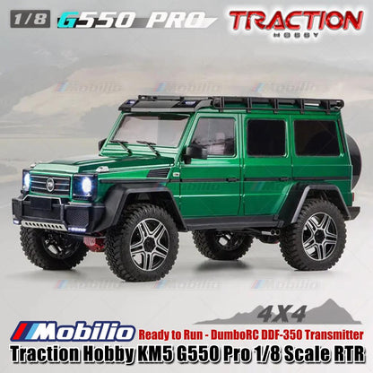 Traction Hobby G550 Pro KM5 Mobil RC Crawler Skala 1/8 Kendali Jarak Jauh Petualangan RTR