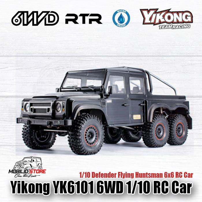 Yikong YK6101 1/10 Scale RC Car 6x6 RTR Defender Flying Huntsman Body