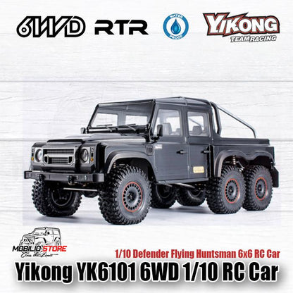 Yikong YK6101 1/10 Scale RC Car 6x6 RTR Defender Flying Huntsman Body