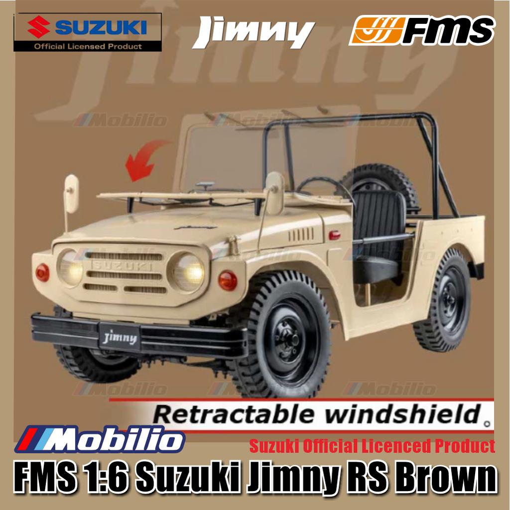 FMS 1/6 JIMNY RS Model Coklat 2.4G Bodi Keras Mobil RC Presisi 4wd Crawler Adventure RTR