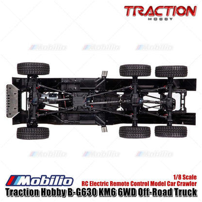 Traction Hobby B-G630 KM6 6WD Off-Road Truck 1/8 Scale RC Electric Remote Control Model Car Crawler