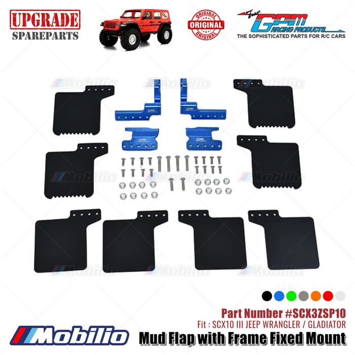 GPM Part #SCX3ZSP10 Mud Flap Decoration Axial SCX10 III Jeep Wrangler - Gladiator
