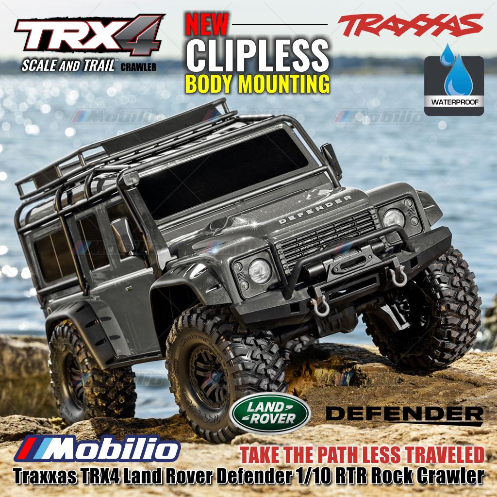 Traxxas 82256-4 TRX4 Land Rover Defender 1/10 RTR Rock Crawler New Clipless