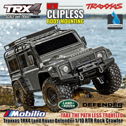 Traxxas 82256-4 TRX4 Land Rover Defender 1/10 RTR Rock Crawler New Clipless