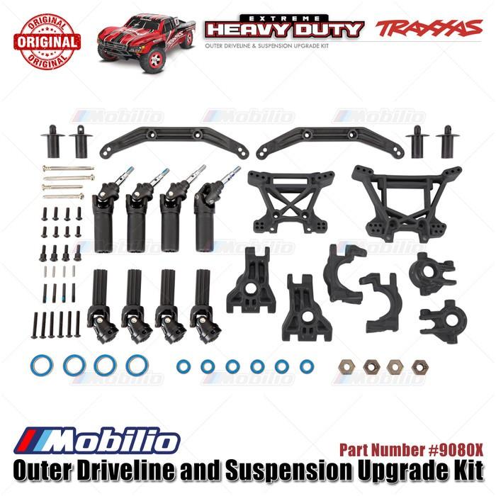 Traxxas Part #9080X Outer Driveline and Suspension Upgrade Kit Extreme Heavy-Duty for RC Rustler Slash Stampede