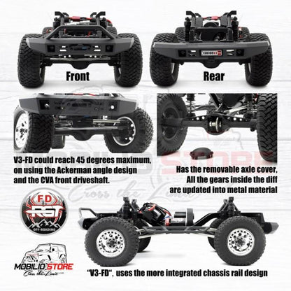 RC RGT 136100V3 FD 1/10 Skala 4WD Rock Crawler Cruiser RTR Ford Bronco
