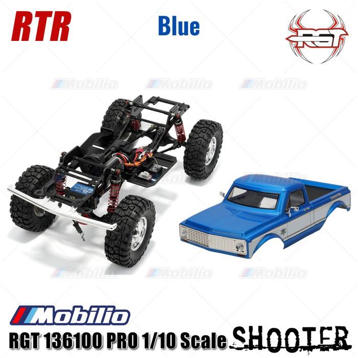 RGT 136100 PRO Shooter Mobil RC Crawler Petualangan Tanpa Sikat LCG FOC Skala 1/10