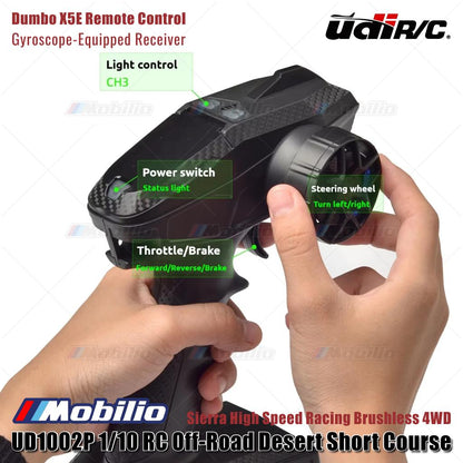 UDIR/C UD1002P Sierra High Speed Racing Brushless 4WD 1/10 RC Off-Road Desert Short Course RTR