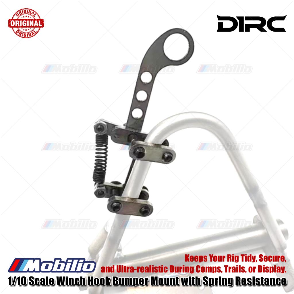 D1RC 1/10 Scale Winch Hook Bumper Mount with Spring Resistance