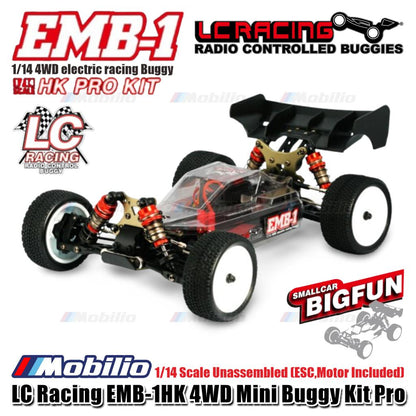 LC Racing EMB-1HK 4WD Mini Buggy Kit Pro 1/14 Scale Unassembled (ESC,Motor Included)