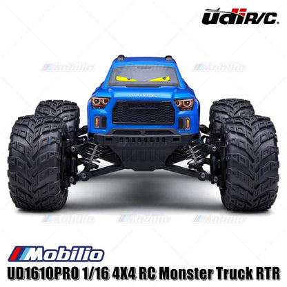 UDIR/C UD1610PRO 1/16 4X4 RC Monster Truck 2S/3S Compatible 3800KV Brushless Power System RTR