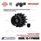 Traxxas Part #6483X 13-tooth pinion gear (1.0 metric pitch) fits 5 mm motor shafts and includes set screw for RC Sledge