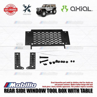 GPM Part #SCX3ZSP1 Rear Side Window Tool Box W. Table for Axial SCX10 III Jeep Wrangler
