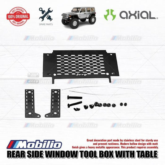 GPM Part #SCX3ZSP1 Rear Side Window Tool Box W. Table for Axial SCX10 III Jeep Wrangler