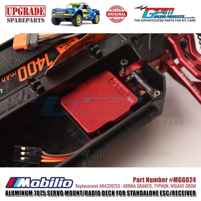 GPM Part #MGG024 Servo Mount/Radio Deck for Standalone ESC/Receiver #ARA320753 Arrma Granite Typhon Mojave Grom Mega
