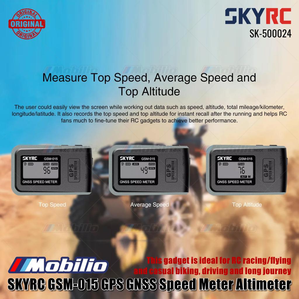 SKYRC #SK-500024 GSM-015 GPS GNSS Pengukur Kecepatan Altimeter Kecepatan Tertinggi Kecepatan Rata-Rata Ketinggian Maksimal