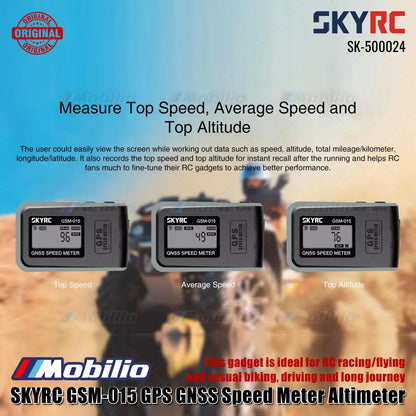 SKYRC #SK-500024 GSM-015 GPS GNSS Pengukur Kecepatan Altimeter Kecepatan Tertinggi Kecepatan Rata-Rata Ketinggian Maksimal