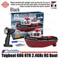 Tugboat TX686 RTR 2.4GHz 1/72 RC Boat Proportional Steering for Perfect Semi-Scale Realism