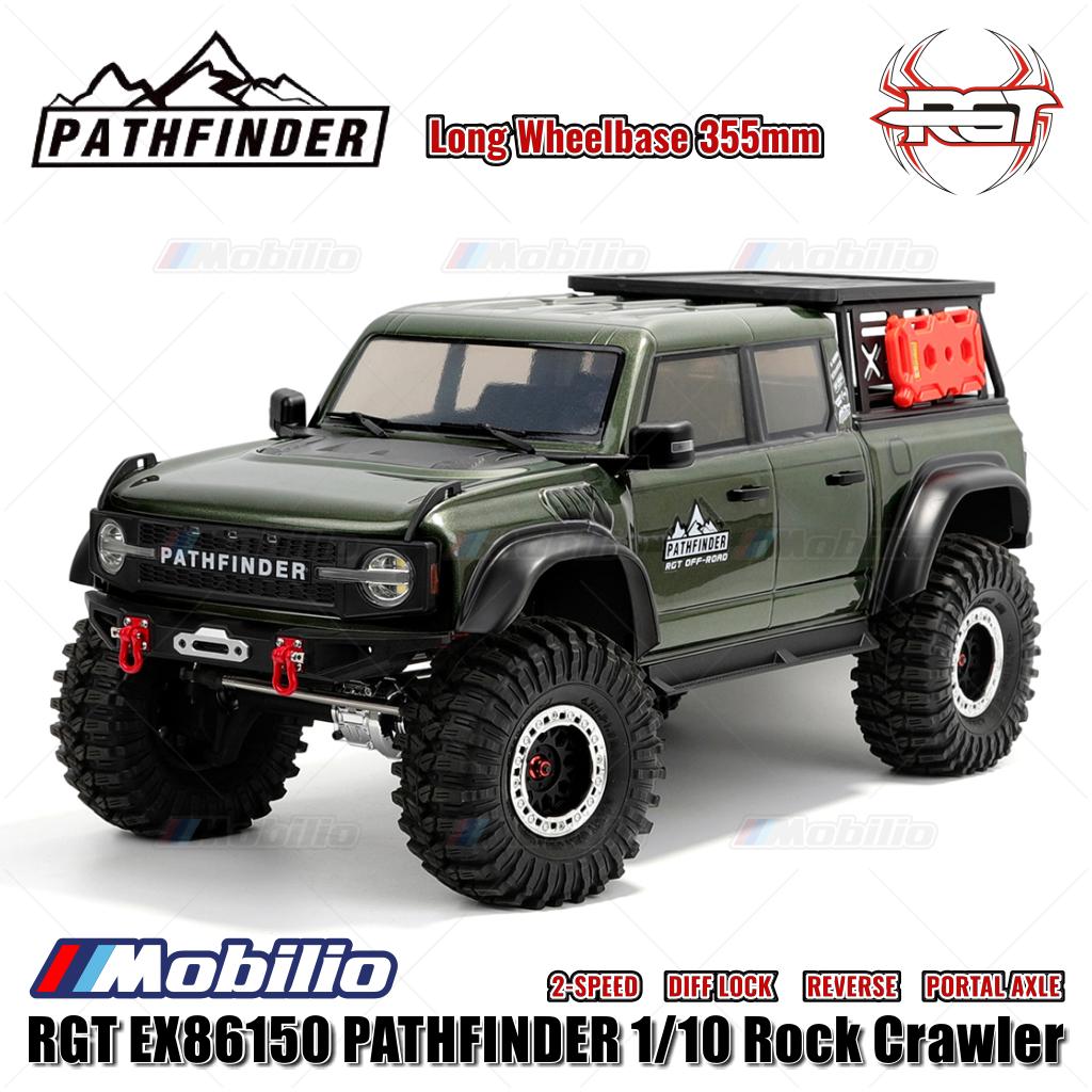 RGT EX86150 PATHFINDER 1/10 Jarak Sumbu Roda Panjang 355mm RC Adventure Crawler RTR