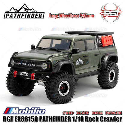 RGT EX86150 PATHFINDER 1/10 Jarak Sumbu Roda Panjang 355mm RC Adventure Crawler RTR