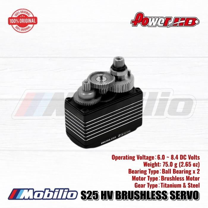 Power HD S25 Silver Servo High Voltage Brushless 30Kg 0.055Sec
