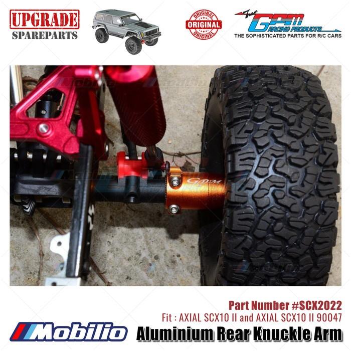 GPM Part #SCX2022 Aluminium Rear Knuckle Arm AX31383 RC Upgrade Axial SCX10 II Crawler Adventure  Remote Control Toy