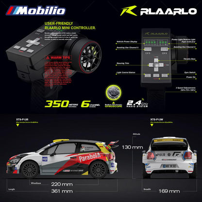 Rlaarlo XTS-P12 1/12 Metal Brushless 4WD RTR 2.4GHz RC Rally Car Remote Control