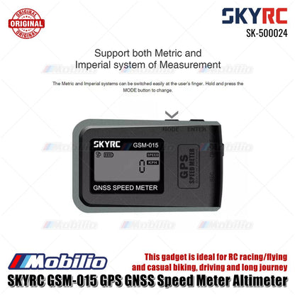 SKYRC #SK-500024 GSM-015 GPS GNSS Pengukur Kecepatan Altimeter Kecepatan Tertinggi Kecepatan Rata-Rata Ketinggian Maksimal