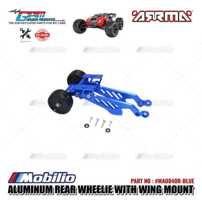 GPM Part #MAO040R Aluminum Rear Wheelie With Wing Mount Arrma Outcast 6S BLX Stunt Truck