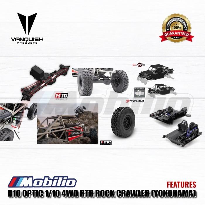 Vanquish Products H10 Optic 1/10 4WD RTR Rock Crawler RC Yokohama dan Sparco