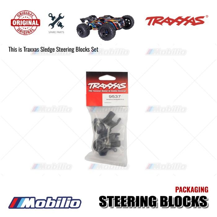 Traxxas Part #9537 Left and Right Steering Blocks With 4x16 mm Screws (4) and Washers (4) for RC Sledge