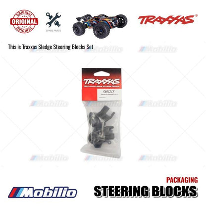 Traxxas Part #9537 Left and Right Steering Blocks With 4x16 mm Screws (4) and Washers (4) for RC Sledge