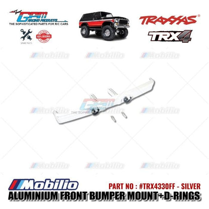 GPM Part #TRX4330FF Aluminium Front Bumper Mount D-rings Traxxas TRX-4 Ford Bronco