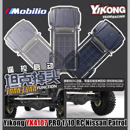 Yikong YK4107 PRO 1/10 RC Brushless System Rock Road Vehicle Crawler Adventure 2.4GHz RTR Remote Control