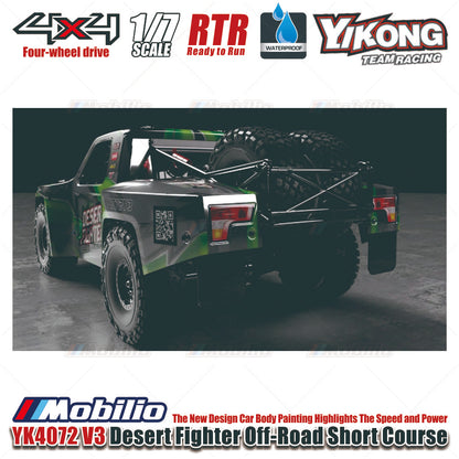 Yikong YK4072 V3 DF7 Desert Fighter 1:7 Scale Radio Control 4WD Off-Road Short Course