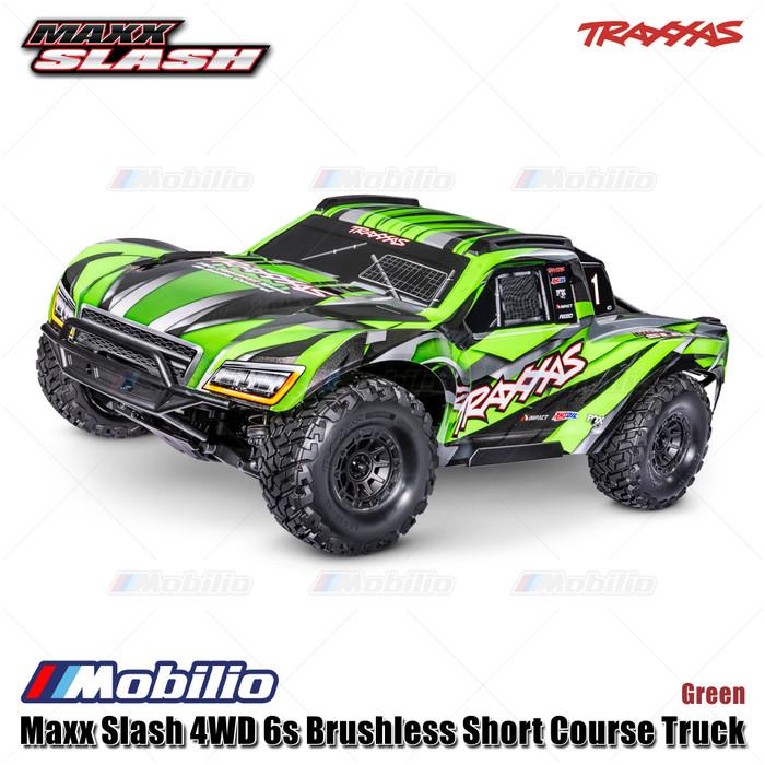 Traxxas 102076-4 Maxx Slash 4WD 6s Brushless Short Course Truck RTR Rakitan Lengkap Siap Balap Sistem Radio TQi 2.4 GHz VXL-6s Model 102076-4