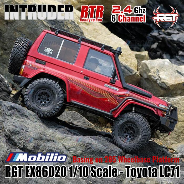 RGT EX86020 Intruder Toyota LC71 RTR Skala 1/10 2.4GHz 4WD RC Rock Crawler Petualangan 86020