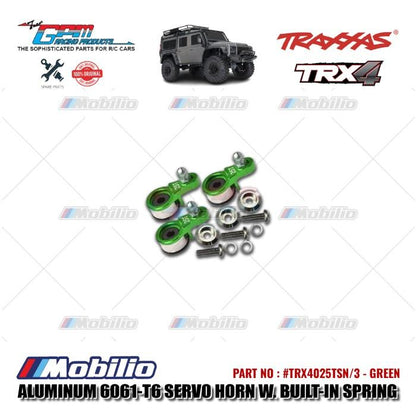 GPM Part #TRX4025TSN/3 Aluminum Servo Horn with Built-in Spring for Locking Differential RC Upgrade Traxxas TRX-4 TRX-6