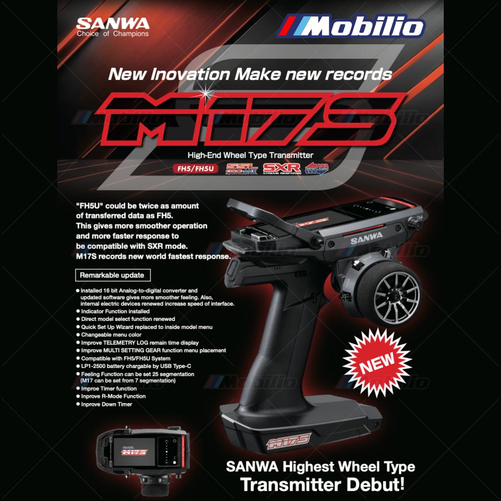 Sanwa M17S 2.4GHz Radio System with RX-493i Receiver New World