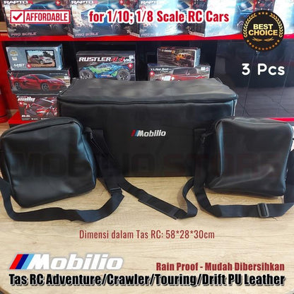 Tas Mobil Skala 1/10 1/8 RC Adventure Crawler Touring Drift Kulit PU