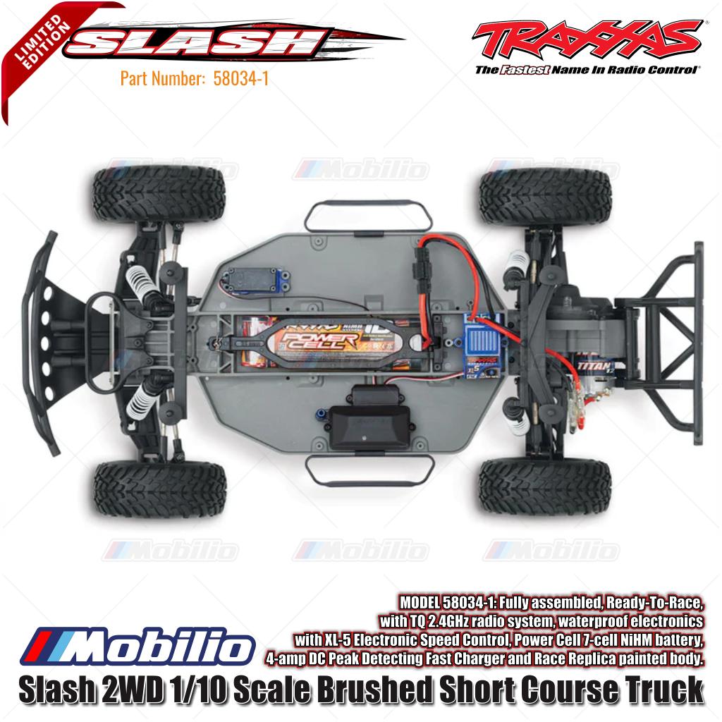 Traxxas 58034-1 Slash XL-5 2WD 1/10 Short Course Truck with TQ Radio 2.4GHz Includes Battery and Charger Limited Edition Orange Livery