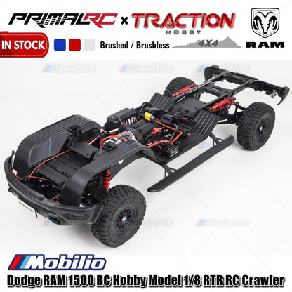 Traction Hobby PrimalRC Dodge RAM 1500 Remote Control Hobby Model 1/8 Scale RTR RC Crawler Adventure