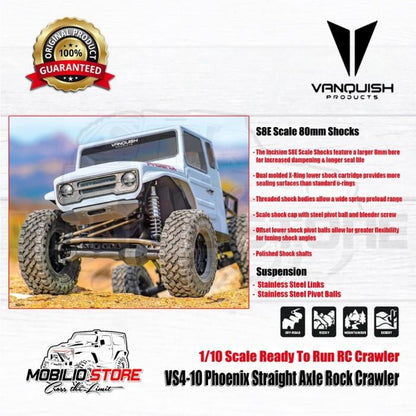 Vanquish VS4-10 Phoenix Straight Axle RTR Rock Crawler RC Skala 1/10