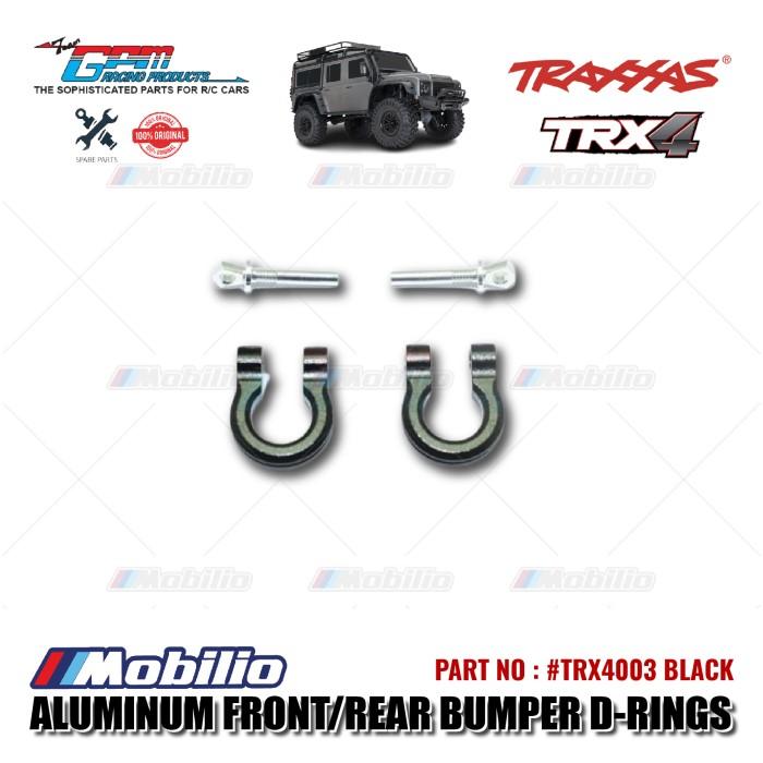 GPM Part #TRX4003 Aluminum Front/Rear Bumper D-rings - 2 Pcs for Traxxas TRX4 Crawler Car