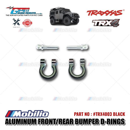 GPM Part #TRX4003 Aluminum Front/Rear Bumper D-rings - 2 Pcs for Traxxas TRX4 Crawler Car